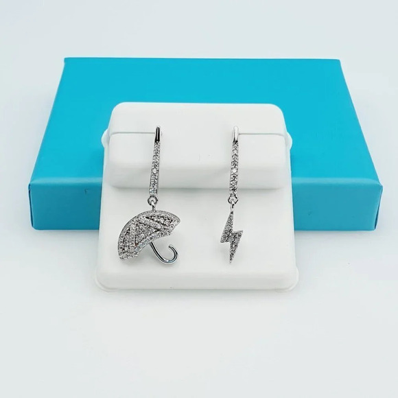 "925 Sterling Silver CZ Beautiful Earrings for Women, 1USPAR4260 - Picture 4 of 11